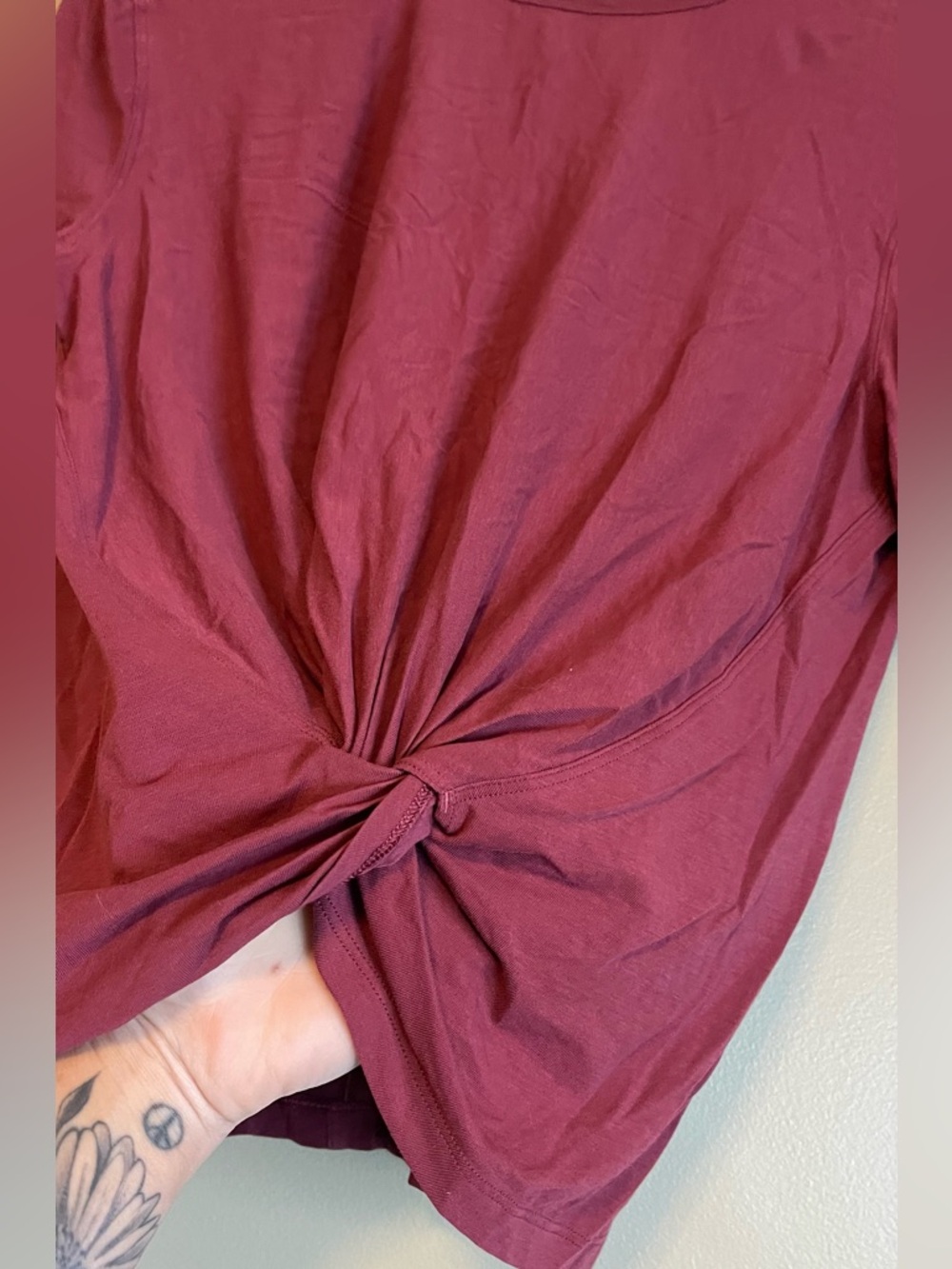 Lululemon Crescent T-Shirt in Smoky Red - Picture 7 of 11
